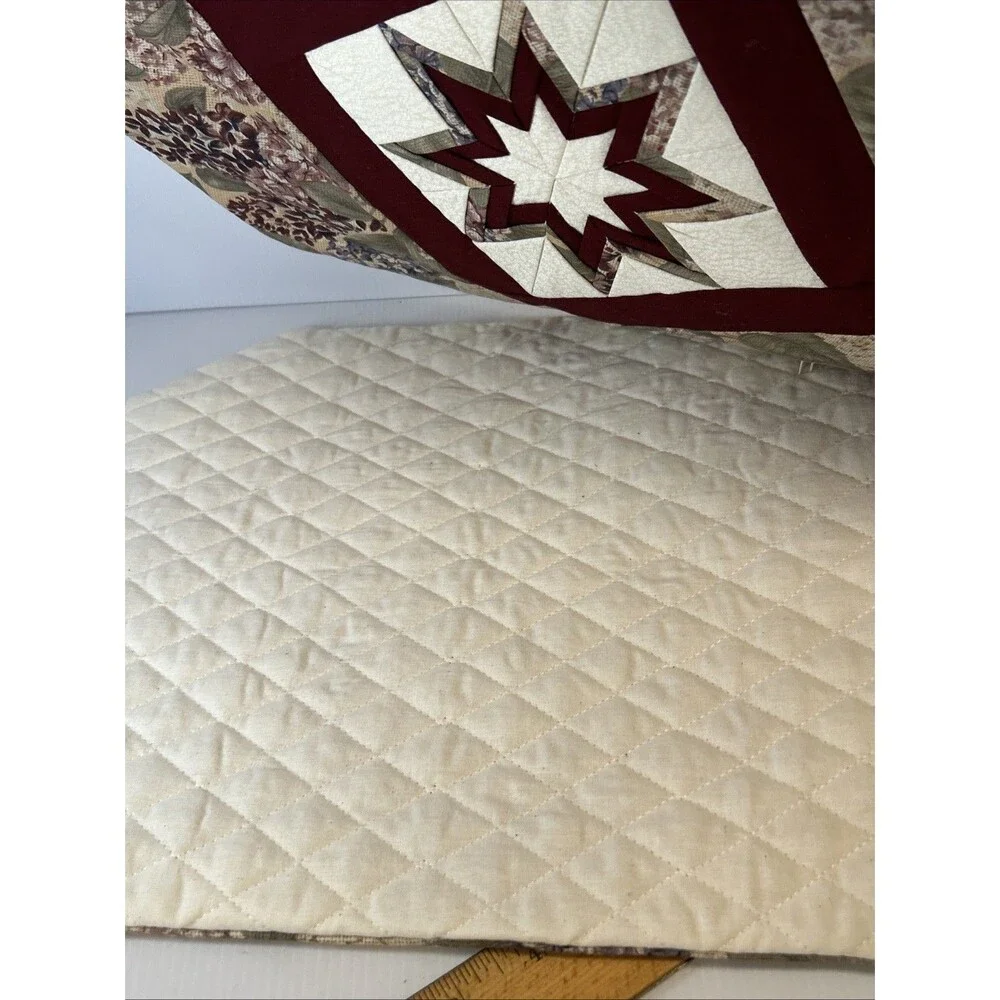 Beautiful Made Folded Star Placement & Coaster Farmhouse Cottage Core Ruth Flaud